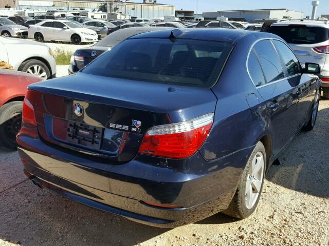 WBANV13588CZ53079 - 2008 BMW 528 XI BLACK photo 4