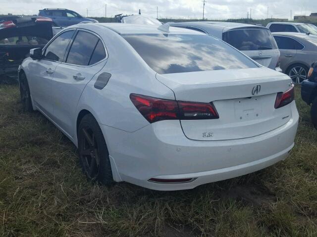 19UUB3F76GA003766 - 2016 ACURA TLX ADVANC WHITE photo 3