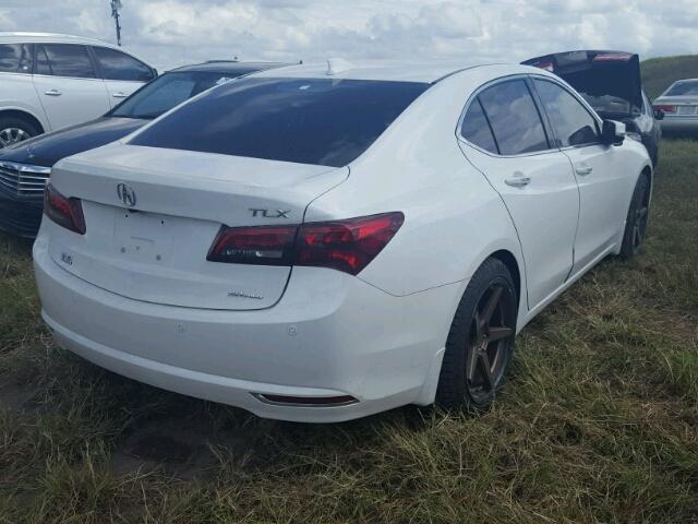 19UUB3F76GA003766 - 2016 ACURA TLX ADVANC WHITE photo 4