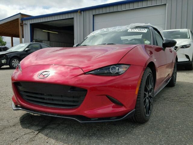 JM1NDAC70H0120630 - 2017 MAZDA MX-5 MIATA RED photo 2