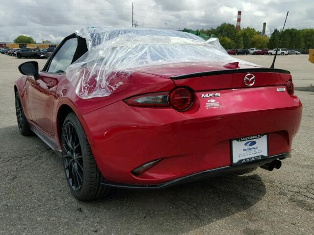 JM1NDAC70H0120630 - 2017 MAZDA MX-5 MIATA RED photo 3