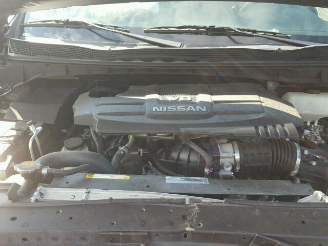 1N6AA1EJ2HN533066 - 2017 NISSAN TITAN S GRAY photo 7