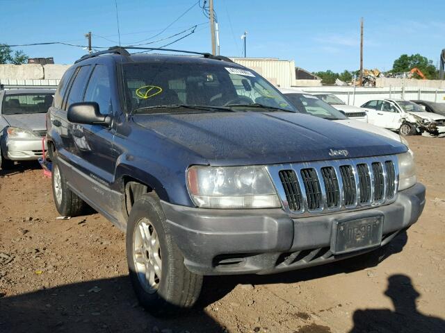 1J4GW48S82C223988 - 2002 JEEP GRAND CHER BLUE photo 1