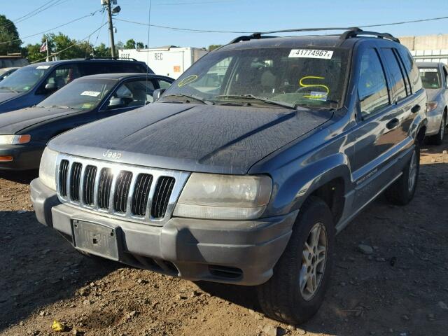 1J4GW48S82C223988 - 2002 JEEP GRAND CHER BLUE photo 2