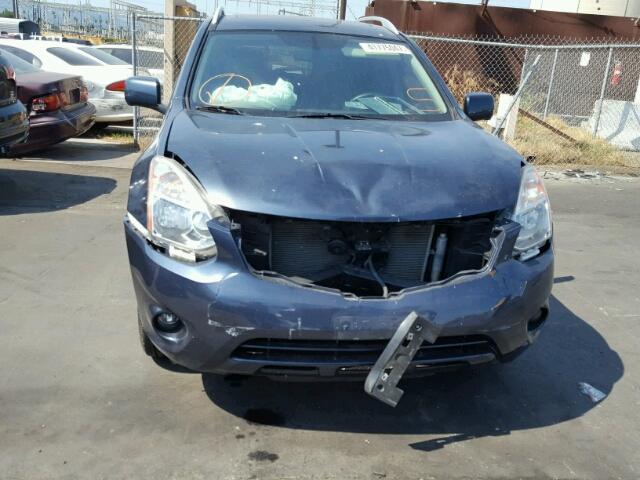 JN8AS5MT3DW545505 - 2013 NISSAN ROGUE S BLUE photo 9