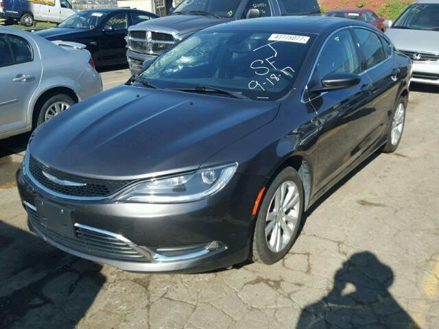 1C3CCCAB0FN732232 - 2015 CHRYSLER 200 GRAY photo 2