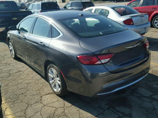 1C3CCCAB0FN732232 - 2015 CHRYSLER 200 GRAY photo 3