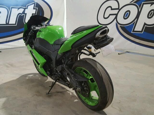 JKAZX4P188A039587 - 2008 KAWASAKI ZX600 P GREEN photo 3