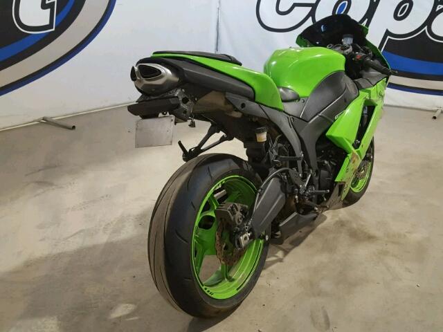 JKAZX4P188A039587 - 2008 KAWASAKI ZX600 P GREEN photo 4