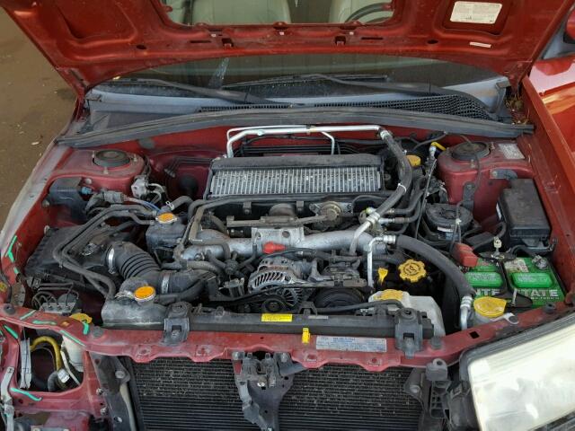 JF1SG696X6H709694 - 2006 SUBARU FORESTER 2 RED photo 7