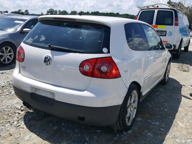 WVWEV71K37W270248 - 2007 VOLKSWAGEN NEW GTI WHITE photo 4
