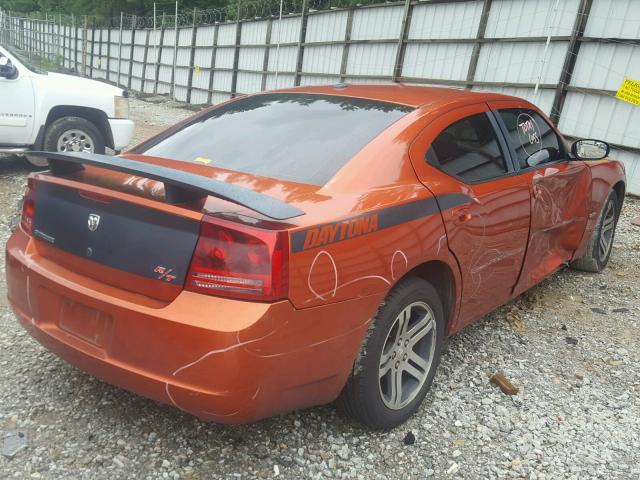 2B3KA53H56H293436 - 2006 DODGE CHARGER R/ ORANGE photo 9