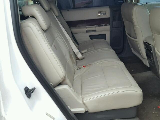 2FMHK6CC0ABA81633 - 2010 FORD FLEX SEL Սպիտակ լուսանկար 6