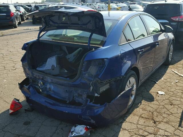 1G1PA5SH8D7150391 - 2013 CHEVROLET CRUZE LS BLUE photo 4