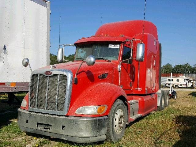 1XPHDP9X6BD122484 - 2011 PETERBILT 386 RED photo 2