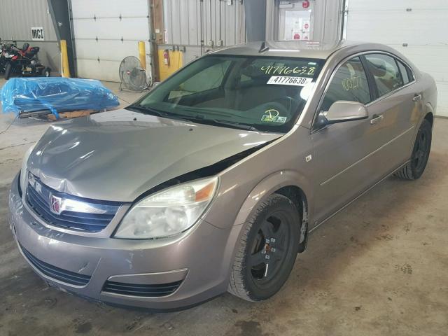 1G8ZS57N58F250904 - 2008 SATURN AURA XE BROWN photo 2