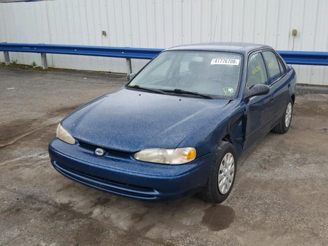 1Y1SK5287XZ417667 - 1999 CHEVROLET GEO PRIZM BLUE photo 2