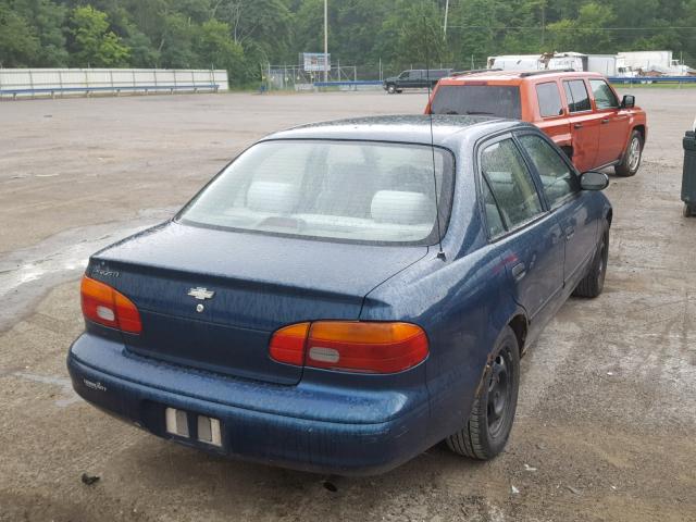 1Y1SK5287XZ417667 - 1999 CHEVROLET GEO PRIZM BLUE photo 4