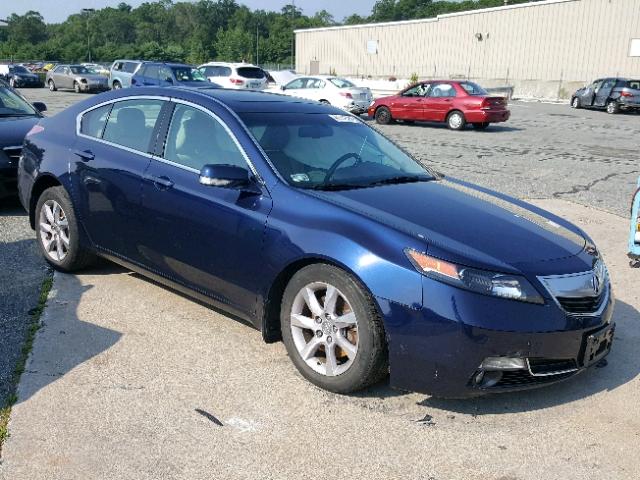 19UUA8F5XEA003653 - 2014 ACURA TL TECH Կապույտ լուսանկար 1