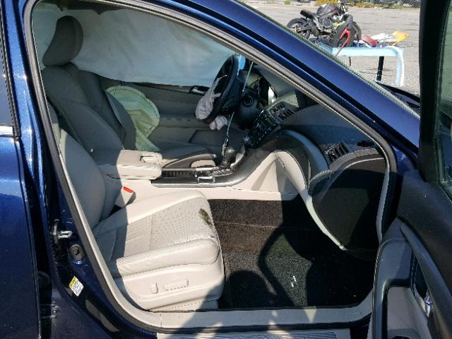 19UUA8F5XEA003653 - 2014 ACURA TL TECH Կապույտ լուսանկար 5