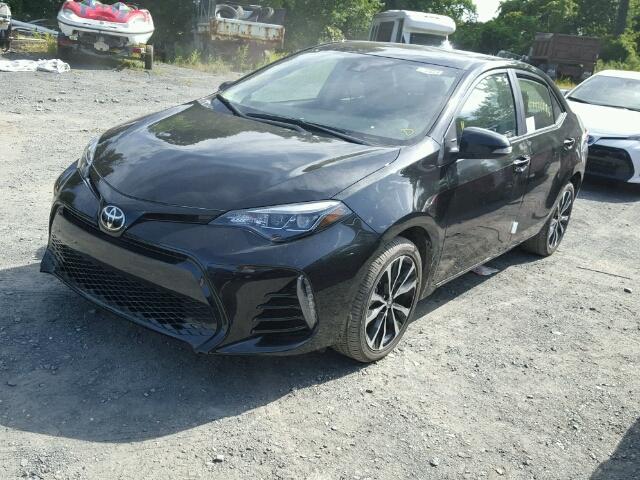 5YFBURHE3HP670242 - 2017 TOYOTA COROLLA BLACK photo 2