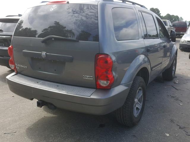 1D8HD48217F579688 - 2007 DODGE DURANGO SL GRAY photo 4