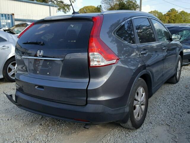 5J6RM3H76CL028185 - 2012 HONDA CR-V EXL GRAY photo 4