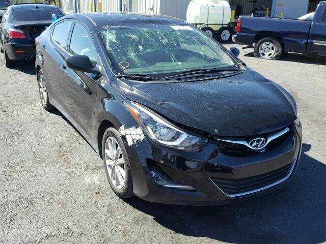 KMHDH4AE9EU165195 - 2014 HYUNDAI ELANTRA SE BLACK photo 1