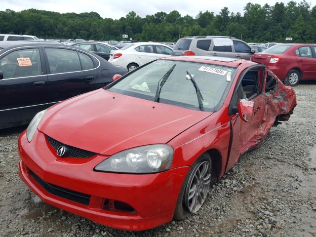 JH4DC54866S020349 - 2006 ACURA RSX RED photo 2