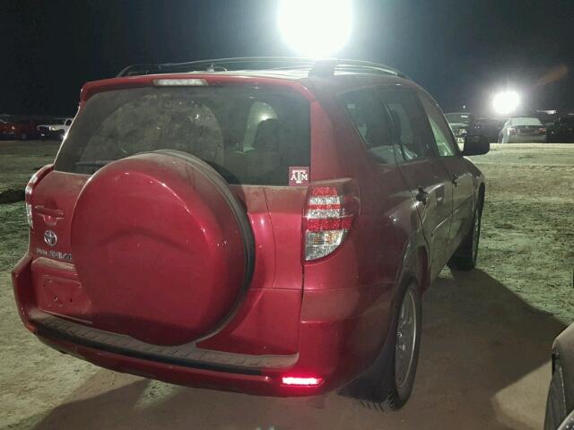 JTMZF4DV2A5023531 - 2010 TOYOTA RAV4 RED photo 4