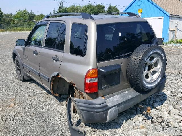 2CNBJ734X36936342 - 2003 CHEVROLET TRACKER ZR BROWN photo 3