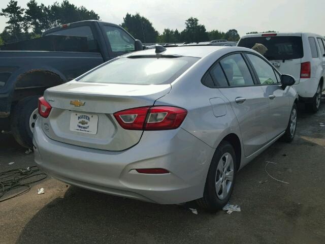 1G1BC5SM0H7277661 - 2017 CHEVROLET CRUZE LS GRAY photo 4