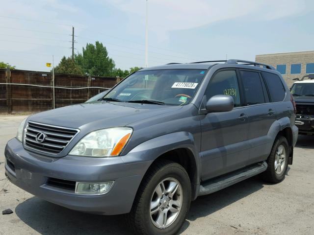 JTJBT20X130008702 - 2003 LEXUS GX470 GRAY photo 2