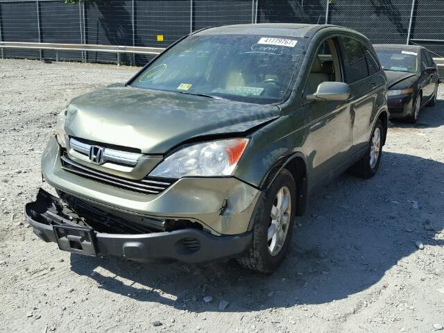 5J6RE38739L014850 - 2009 HONDA CR-V EXL GREEN photo 2