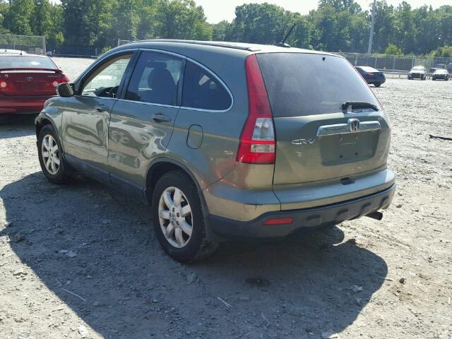 5J6RE38739L014850 - 2009 HONDA CR-V EXL GREEN photo 3