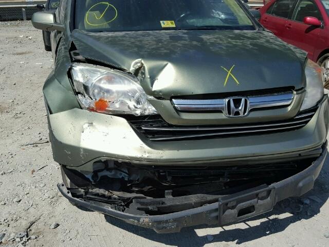 5J6RE38739L014850 - 2009 HONDA CR-V EXL GREEN photo 9