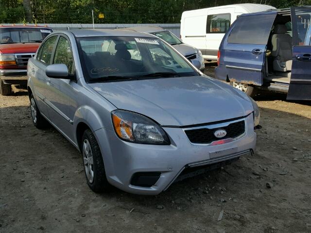 KNADH4A36A6634533 - 2010 KIA RIO LX SILVER photo 1