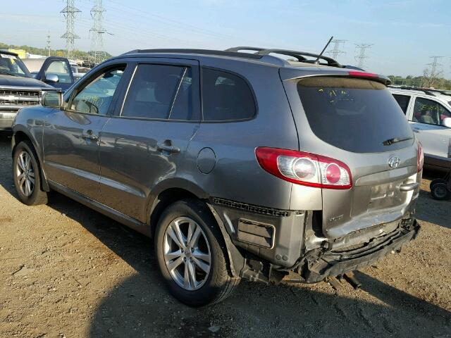 5XYZH4AG5BG007459 - 2011 HYUNDAI SANTA FE GRAY photo 3