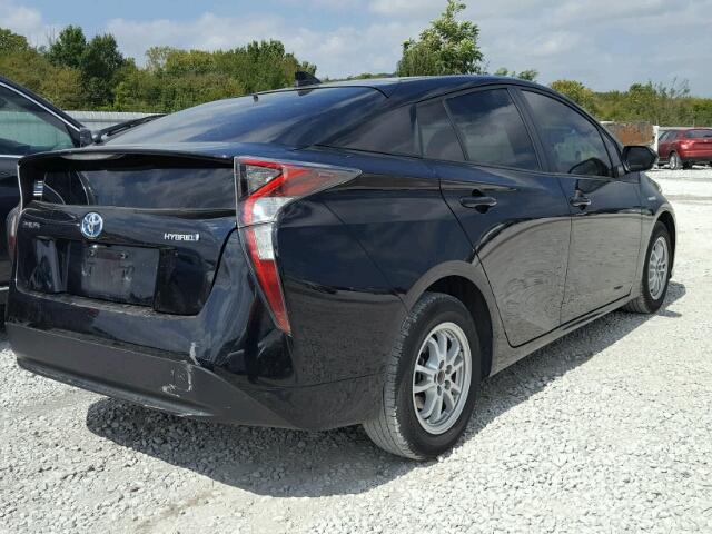 JTDKBRFU2G3509291 - 2016 TOYOTA PRIUS 黑色 照片 4