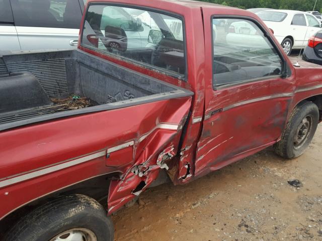 1N6SD11S9PC324511 - 1993 NISSAN TRUCK SHOR RED photo 9