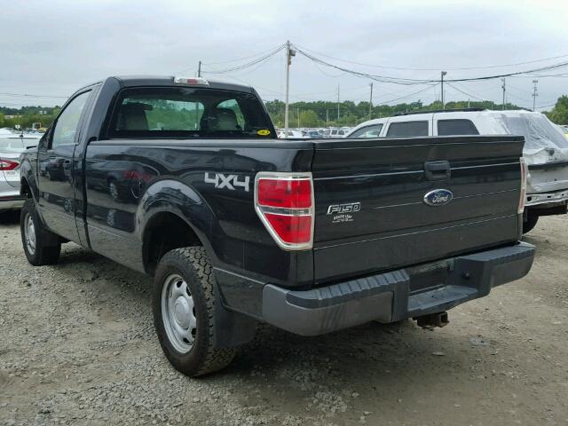 1FTMF1EW5AKE38456 - 2010 FORD F150 BLACK photo 3