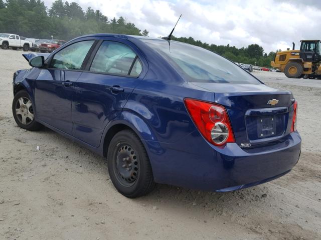 1G1JB5SH4D4103105 - 2013 CHEVROLET SONIC LS 蓝色 照片 3