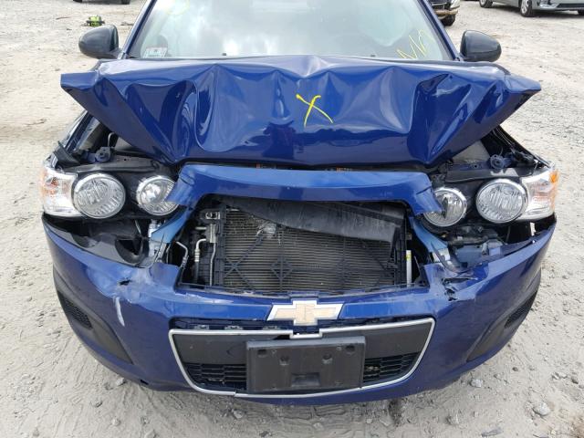 1G1JB5SH4D4103105 - 2013 CHEVROLET SONIC LS 蓝色 照片 9