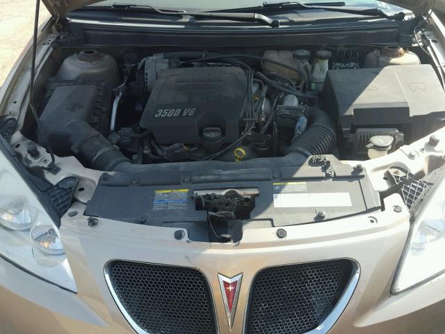 1G2ZG528754141803 - 2005 PONTIAC G6 TAN photo 7