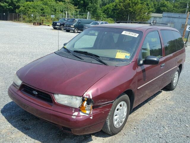 2FMZA514XWBD75996 - 1998 FORD WINDSTAR W BURGUNDY photo 2