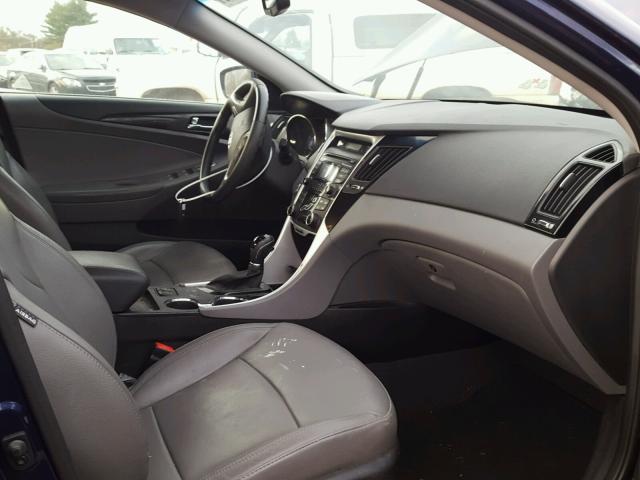 5NPEC4AC0DH577343 - 2013 HYUNDAI SONATA SE BLUE photo 5