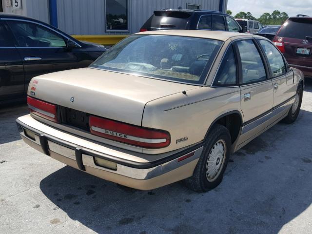 2G4WD54L8P1421815 - 1993 BUICK REGAL LIMI GOLD photo 4