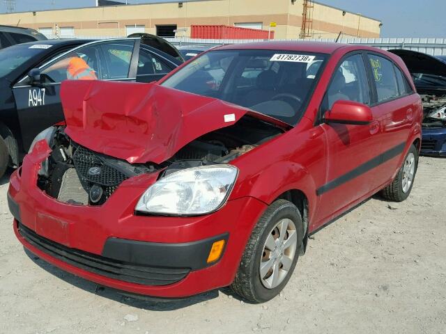 KNADE243696568344 - 2009 KIA RIO 5 SX ORANGE photo 2