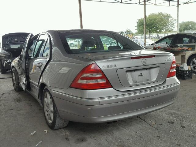 WDBRF84J74F531110 - 2004 MERCEDES-BENZ C 320 4MAT GRAY photo 3