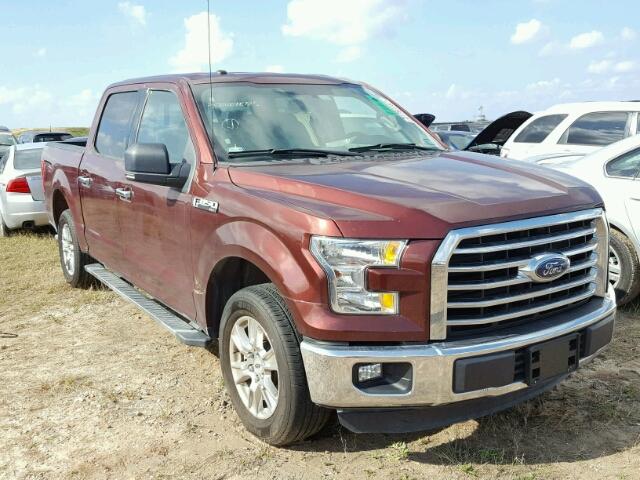 1FTEW1CF3GKF09833 - 2016 FORD F150 RED photo 1